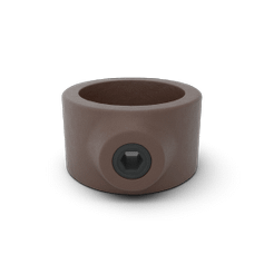 Buiskoppeling Borgring - vintage bruin-B / 26,9 mm